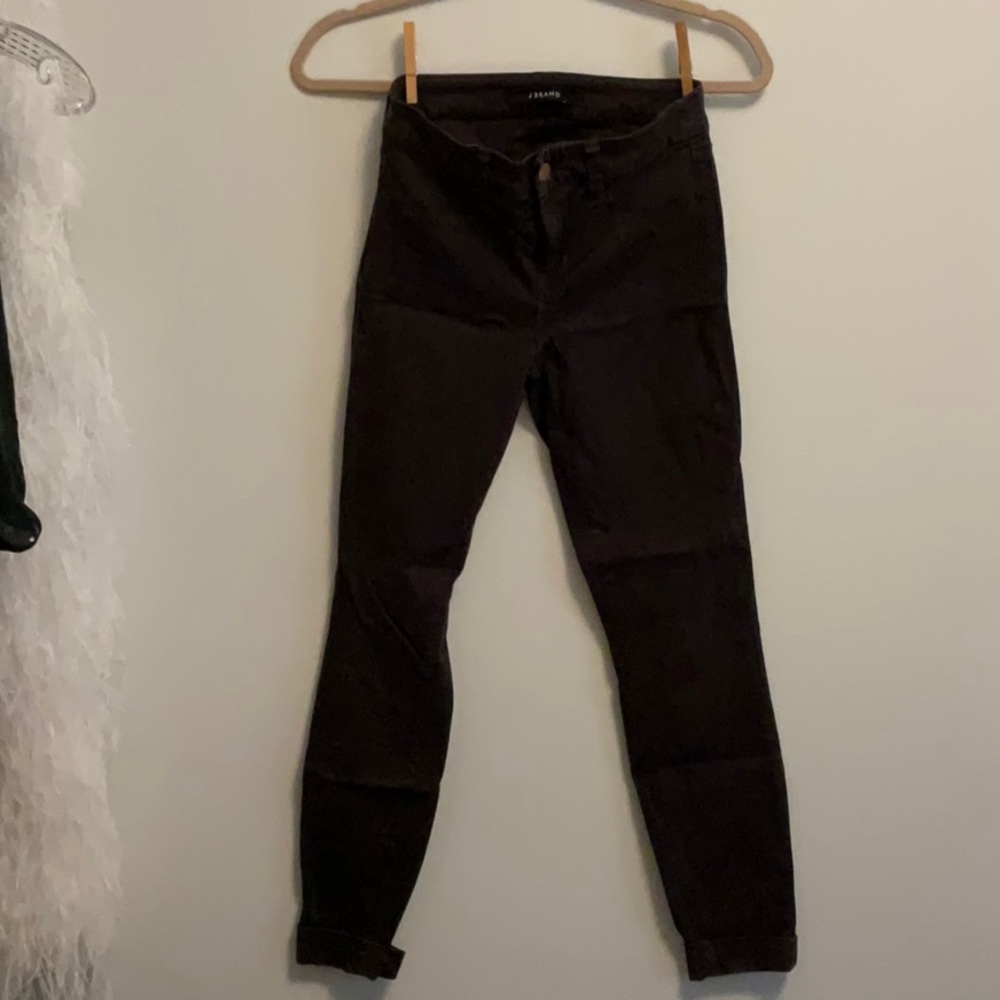 J BRAND Women’s ANJA Deep Burgundy Skinny Jeans Size 24